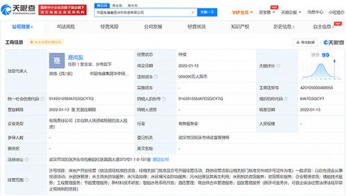 中國電建集團成立華中投資公司,注冊資本50億